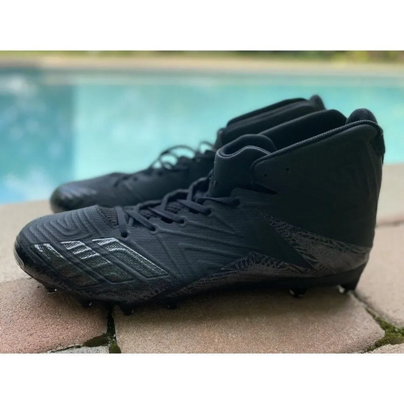 Adidas Freak X Carbon Mid Black Football Cleats Men’s Size 17. New. No Box. - Picture 3 of 10